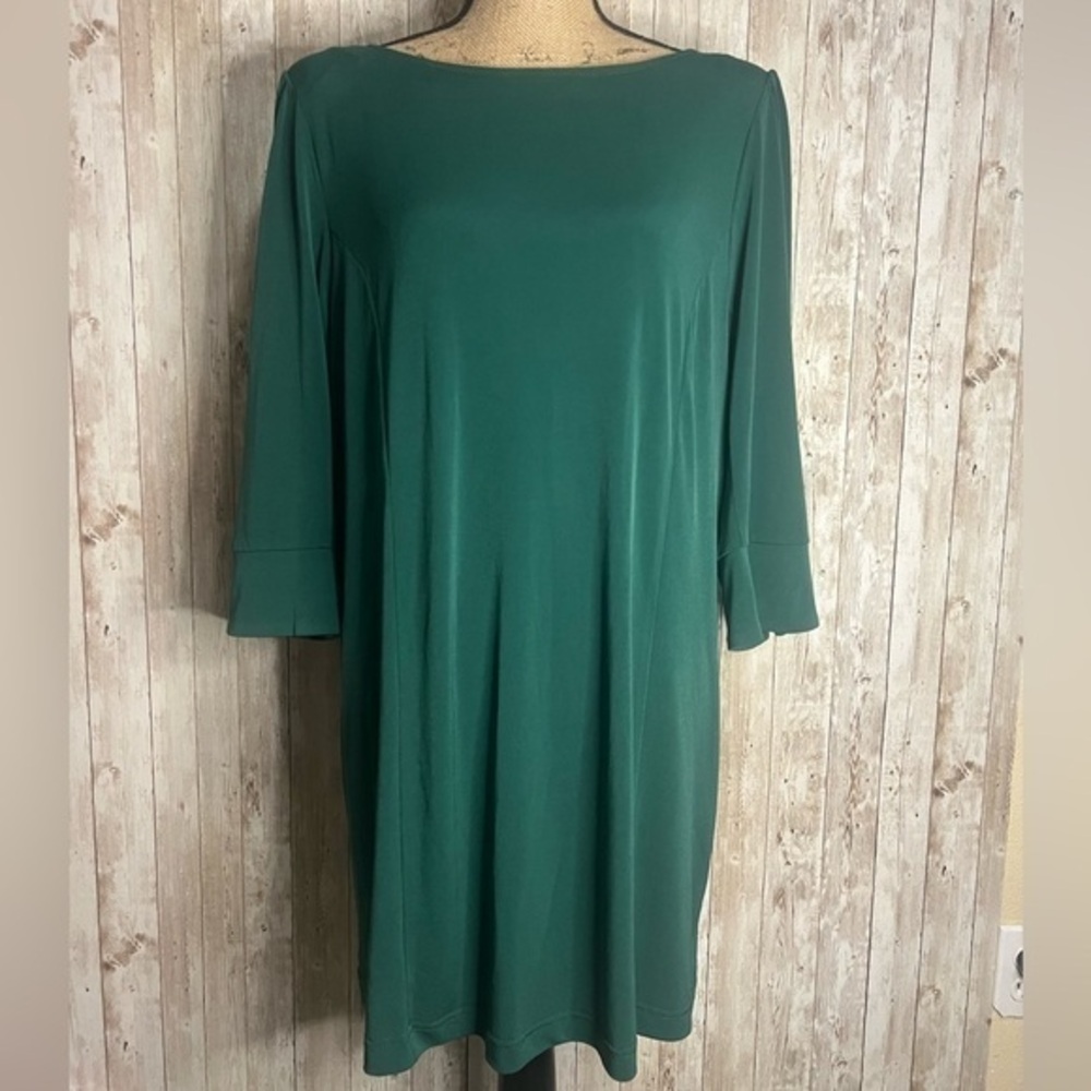 🌖 Mark Zunino Green Sheath Dress
